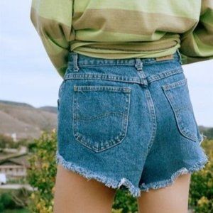 New UO Lee High Rise denim shorts